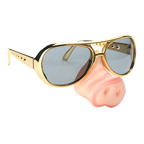 homyl 2pcs Moda Nariz de cerdo grande nariz Alte Hombre Gafas De Sol Divertida vestido Gafas Gafas Gafas Partito fotos puntelli