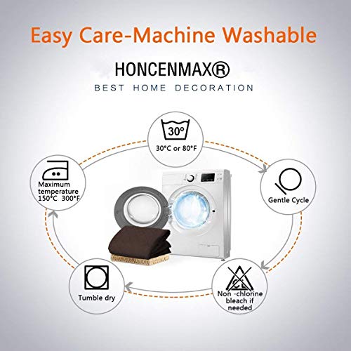 HONCENMAX Funda Cubre Sofá - Protector para Sofás Acolchado - Anti-Sucio para Mascotas Protector de Sofá Muebles - 3 Plazas (110''X 75'')