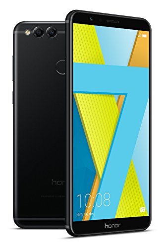 Honor 7X - Smartphone Android 7.0 (pantalla infinita 5,93" 18:9, 4G, cámara 16MP+2MP, 4GB RAM, 64GB almacenamiento, procesador Kirin 659 Octa-core), negro