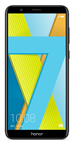 Honor 7X - Smartphone Android 7.0 (pantalla infinita 5,93" 18:9, 4G, cámara 16MP+2MP, 4GB RAM, 64GB almacenamiento, procesador Kirin 659 Octa-core), negro