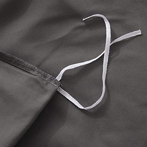 HOOMAGIC Juego de Fundas de edredón 220x230cm + 2 Fundas de Almohada 50x80cm 120g/㎡ Más Grueso Que Otros Vendedores Gris