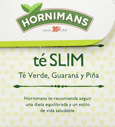 Hornimans Té Slim- Té Verde, Guaraná y Pina - 20 Bolsitas