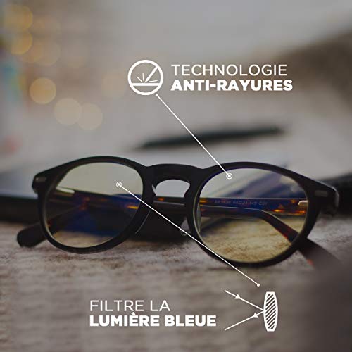 Horus X - Gafas para Ordenador - Gafas Filtro Azul - Filtro de Rayos nocivos - Protectoras Ordenador - Anti luz Azul