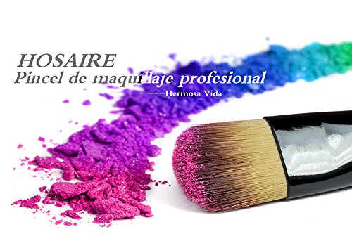 Hosaire Maquillaje Pro 20pcs Pinceles Set delineador de Ojos Sombra de Ojos Labios Polvo Fundación Cepillo Rosa Negro