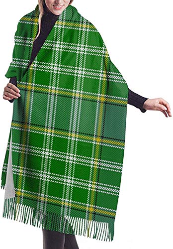 Hoswee Bufanda Chales para Mujer, Winter Warm Wrap Shawl Clan Douglas Tartan Print Scarves Blanket Scarf For Women Men