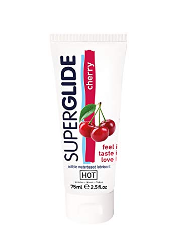 Hot superglide lubricante comestible cereza