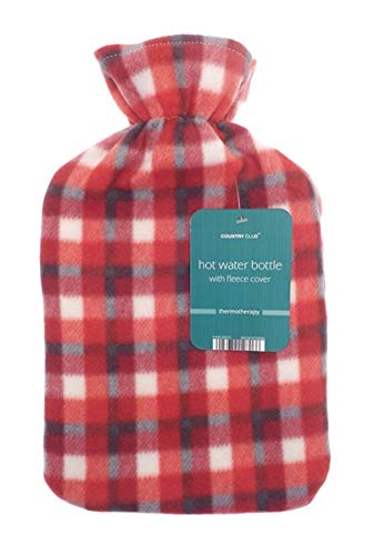 Hot Water Bottle with Soft Fleece Cover by Beamfeature