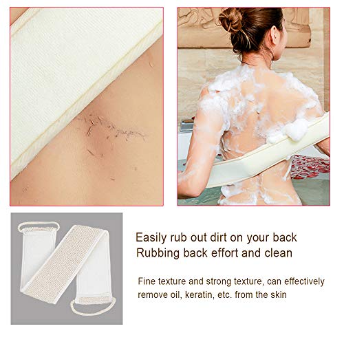 Hotott Almohadillas de esponjas, Esponjas Exfoliantes loofah Esponjas Loofah Esponja Espalda Scrubber Pad Exfoliante Corporal Set