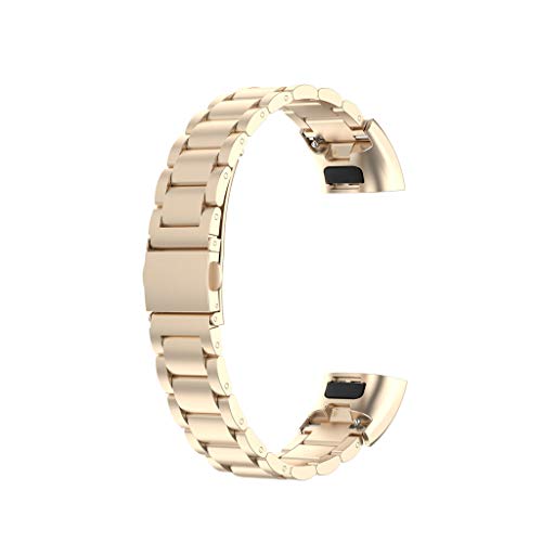 HOTPINK1 Correa de reloj de acero plateado, pulsera para Hua-wei Band 3/4 Pro TER-B34