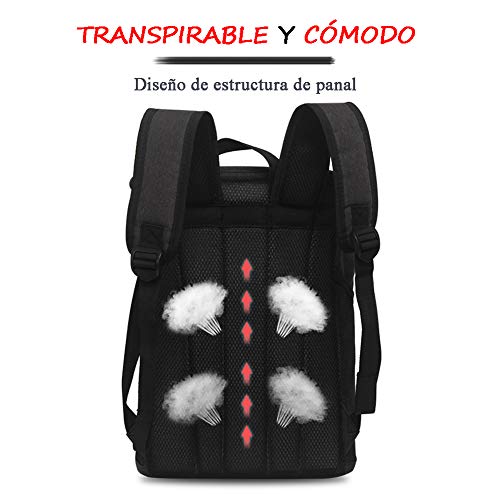 HOTSO Picnic Mochila Bolsa de Aislamiento Refrigerada con Abrebotellas,Gran Capacidad Hombres Mujeres Mochila Ligera Impermeable para Picnics,Senderismo,Camping,Playa,Trabajo,Deportes(Negro)
