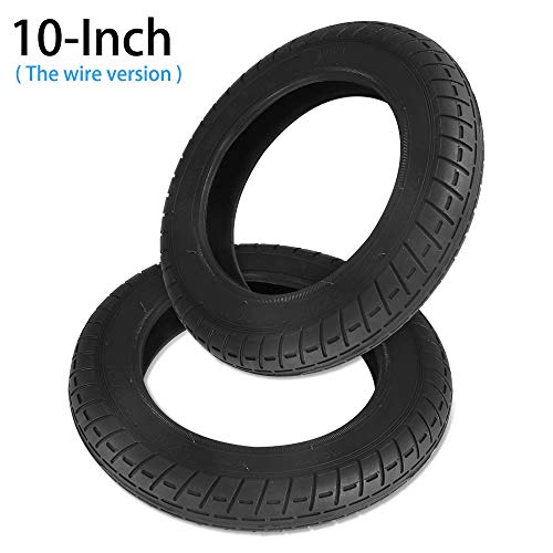 Houkiper Ruedas de Repuesto para Scooter Eléctrico, Neumático de Reemplazo de 10 Pulgadas, Compatible con Xiaomi M365 (2 Pack)
