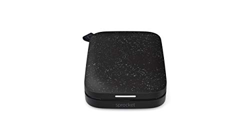 HP Sprocket 200 - Impresora fotográfica portátil (tecnología de impresión Zink, Bluetooth, Fotos 5 x 7.6 cm), Negro