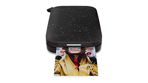 HP Sprocket 200 - Impresora fotográfica portátil (tecnología de impresión Zink, Bluetooth, Fotos 5 x 7.6 cm), Negro