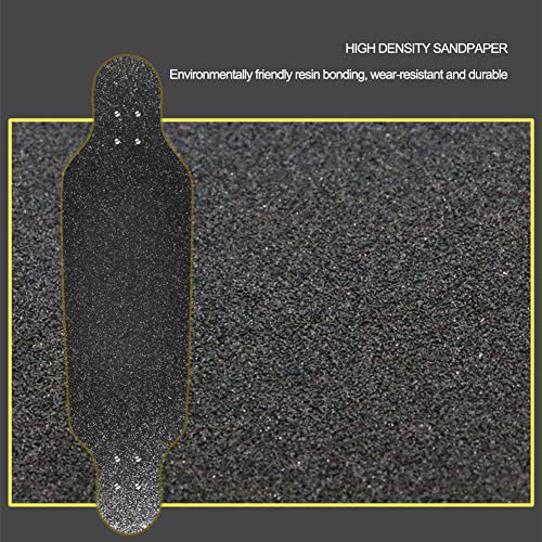 HPH Completar Patineta, 8 Plantas Arce Cubierta 31 Pulgadas Retro Crucero Profesión Patada Doble Longboard Adecuado para Adolescentes Niño Adulto Principiante,Naranja