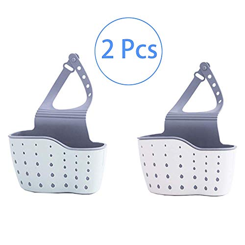 HPiano Porta Esponja 2 pzas, Organizador de Fregadero Cocina Cesto Porta Esponja Jabonera, Kitchen Sink Basket Colgante, Sponge Sink Holder para esponjas Scrubbers Jabones