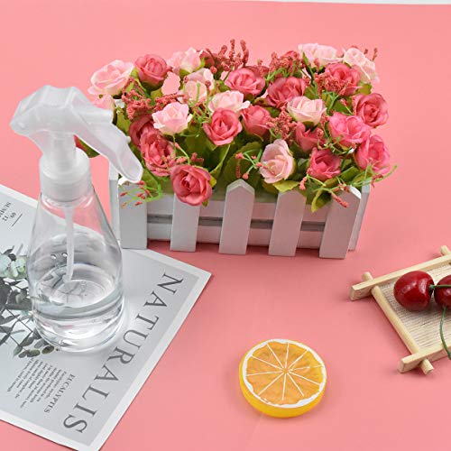 HQdeal 3 Piezas 200ml Botella de Spray Vacías Plástico, Botella de Spray de Agua Recargable, Botellas de Spray de Niebla Fina para Limpieza, Cabello, Plantas, Flores, Peluqueria, Transparente