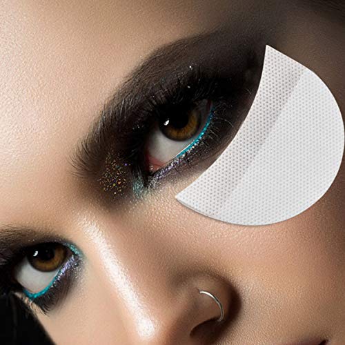 HQdeal Almohadillas de Sombra de Ojos, 150 Piezas Desechables No-Tejidos Eye Patch, plantillas maquillaje Para Prevenir las Extensiones de Pestañas, Teñido y Residuos de Maquillaje de Labios