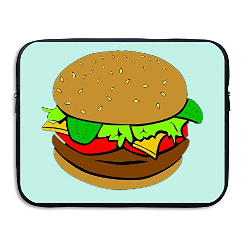 HRFKJYXG Funda para portátil Funda Protectora Burger Fastfood Impreso Ultrabook Maletín Funda para Funda para Macbook Pro/Notebook/Acer/ASUS/Lenovo DELL