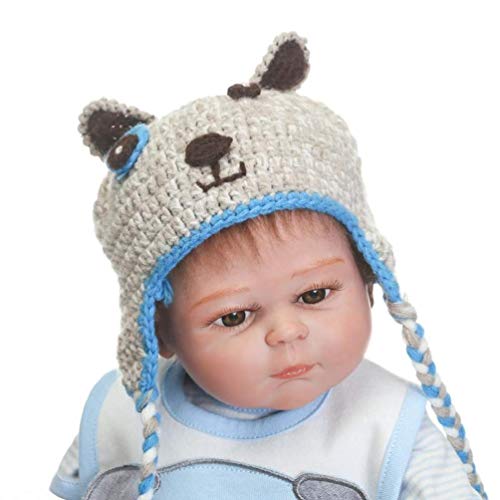 HRYEOY Doll 50 cm 20 Pulgadas Muñeca Reborn Dolls Cuerpo Entero Silicona Blanda Recién Nacido Niño Muñeca Reborn Hecho a Mano Realista Magnético Juguete Niño Regalo