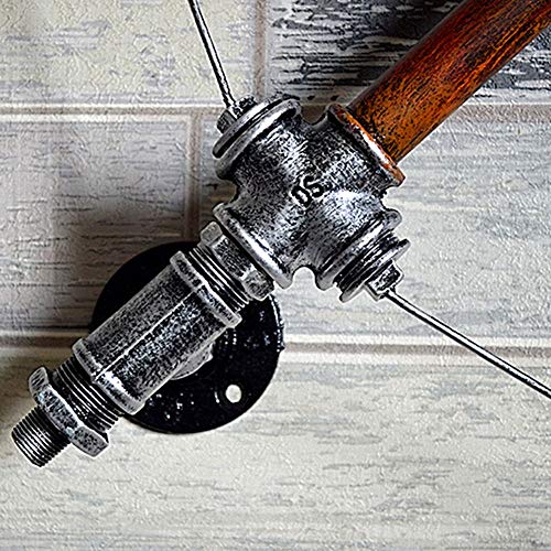 HSB Lámpara de pared E27 Socket Edison Europea creativo pared del hierro labrado metal de la lámpara Arco de Cupido flecha del tubo de agua ligera de la pared Bar Restaurante Hotel Retro Club de ilumi