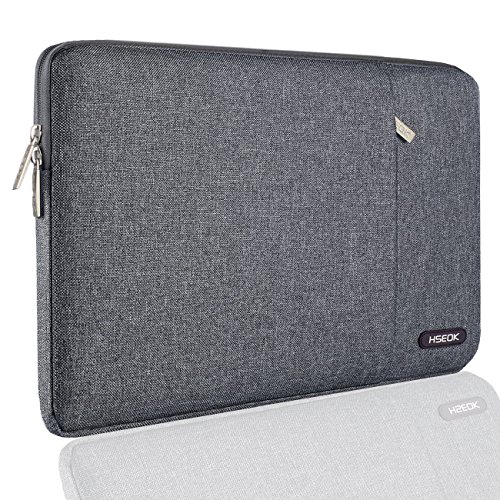 Hseok Funda Blanda Maletín Impermeable para Ordenador Portátil, Estilo Elegante Bolsa Protectora, Ideal por 15,6 Pulgadas DELL/Ausu/Acer/HP/Toshiba/Lenovo, Color Negro/Gris/Gris Oscuro/Rosa