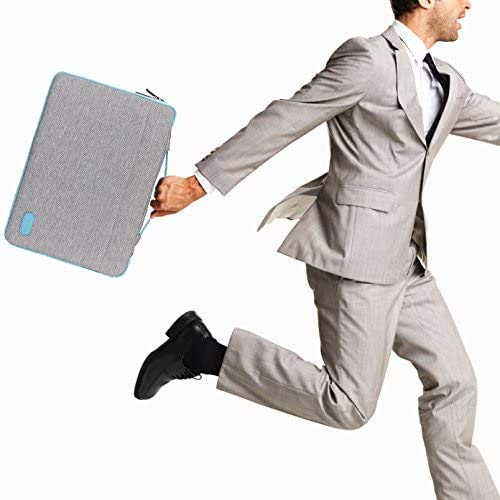 HSEOK Maletin Portatil 15 15,6 16 Pulgadas Funda Protectora Delgada Impermeable para MacBook Pro 15 16 y 15"-16" Laptop Ultrabook Chromebook, DELL HP Lenovo Acer Ausu y más, Gris