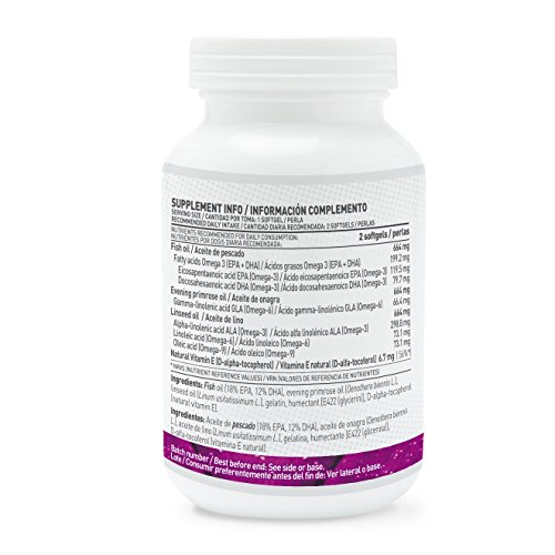 HSN Essentials Omega 3 6 9 de HSN Con Vitamina E, Sin Gluten, Sin Lactosa - 120 Perlas