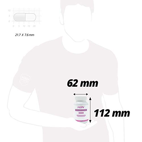 HSN Inositol 500mg | Vitamina B8, 100% Natural, para el SOP (Síndrome Ovario Poliquístico), Uso para el Apoyo Cognitivo | Vegano, Sin Gluten, Sin Lactosa, 120 Cápsulas Vegetales