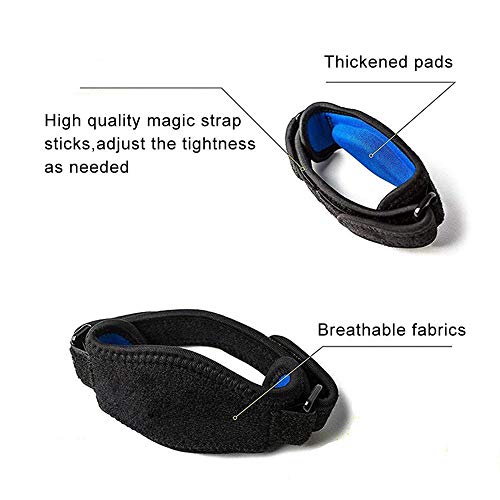 Hually Cinta de codo,Coderas Codo de Tenista, (2 Piezas) Codo de Golfista per Alivio del Dolor y Recuperación de Epicondilitis Lateral y Tendinitis