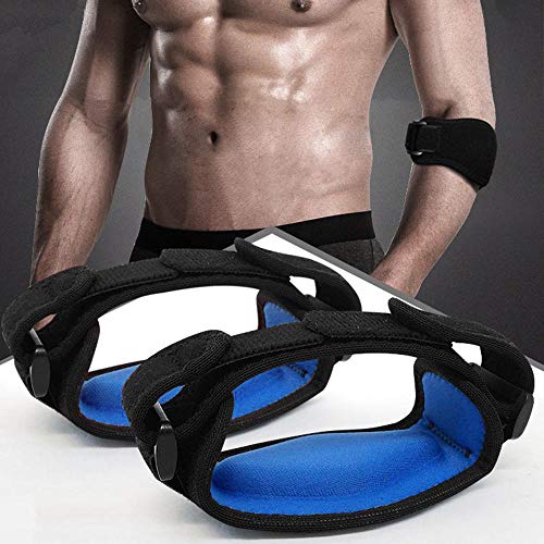 Hually Cinta de codo,Coderas Codo de Tenista, (2 Piezas) Codo de Golfista per Alivio del Dolor y Recuperación de Epicondilitis Lateral y Tendinitis