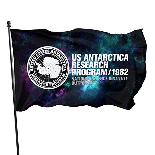 huatongxin Commemorative Bandera,Decorative Bandera del jardíns, 3X5 Ft American Bandera,Home Bandera,Demonstration Bandera,Outdoor Military Bandera,Us Antarctica Research Program 1982 Black