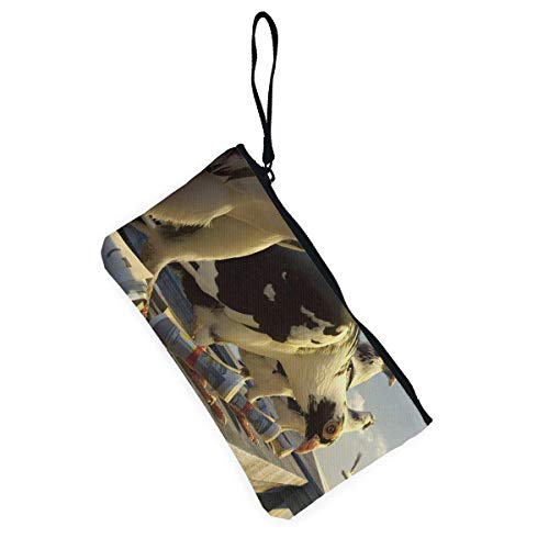 huatongxin Unisex Coin Pouch Platinum Conception Wallpapers Photoshop Pigeons Canvas Coin Purse Cellphone Card Bag with Handle and Zipper