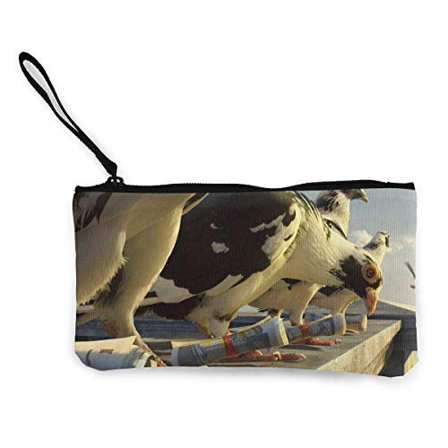 huatongxin Unisex Coin Pouch Platinum Conception Wallpapers Photoshop Pigeons Canvas Coin Purse Cellphone Card Bag with Handle and Zipper