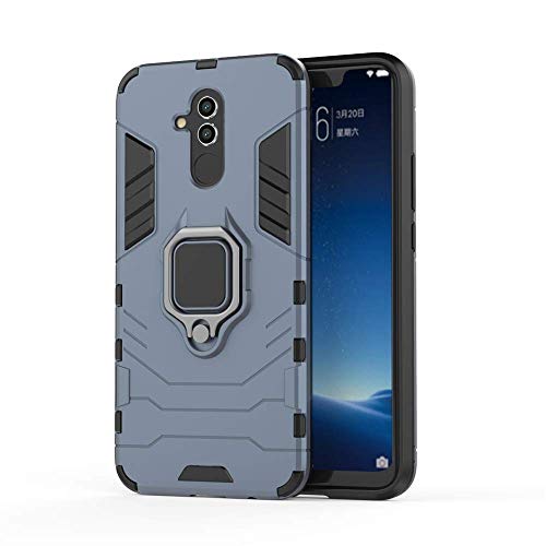 Huawei Mate 20 Lite Funda, CHcase 2in1 Armadura Combinación A Prueba de Choques Heavy Duty Escudo Cáscara Dura PC + TPU con Soporte Magnetic Car Mount Cover para Huawei Mate 20 Lite -Black Plus Gray