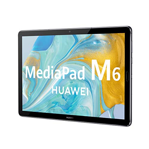 HUAWEI MediaPad M6 - Tablet 10.8" con Pantalla 2K de 2560 x 1600 IPS (WiFi, RAM de 4GB, ROM de 64GB, Kirin 980, EMUI 10) Color Gris Titanio