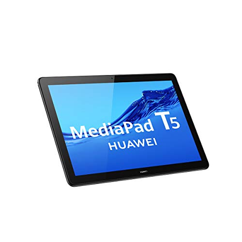 HUAWEI MediaPad T5 - Tablet de 10.1" FullHD IPS (WiFi, Procesador Octa-Core Kirin 659, 2GB de RAM, 16GB de Memoria Interna), SATA, Android 8.0, Color Negro
