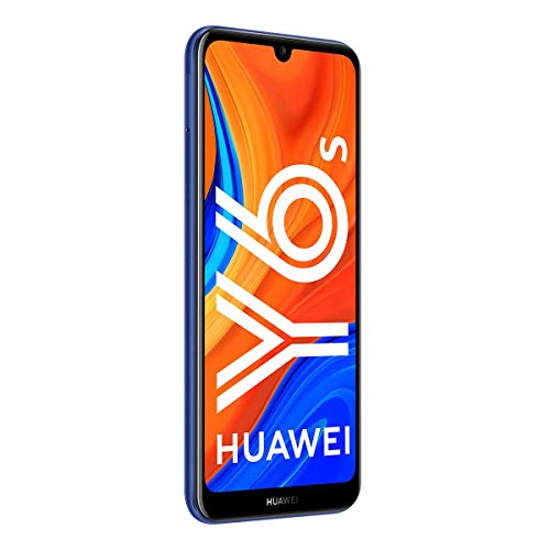 Huawei Y6s - Smartphone de 6.09" (RAM de 3 GB, Memoria de 32 GB, Cámara trasera de 13MP, Cámara frontal de 8MP, EMUI 9) Azul + Portable Bluetooth Speaker CM51 Rojo