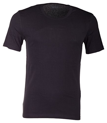 Hugo Boss - Juego de 3 camisetas (cuello redondo, manga corta, corte regular), color blanco o negro 3 X Schwarz X-Large