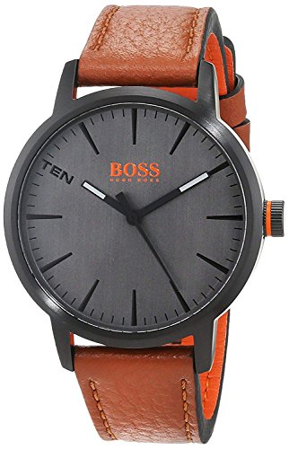 Hugo Boss Orange Reloj Análogo clásico para Hombre de Cuarzo con Correa en Cuero 1550054, Marrón