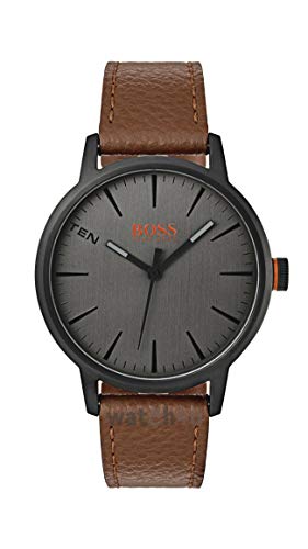 Hugo Boss Orange Reloj Análogo clásico para Hombre de Cuarzo con Correa en Cuero 1550054, Marrón