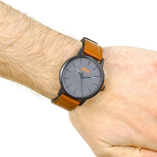 Hugo Boss Orange Reloj Análogo clásico para Hombre de Cuarzo con Correa en Cuero 1550054, Marrón