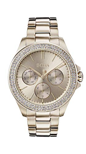 Hugo BOSS Reloj Multiesfera para Mujer de Cuarzo con Correa en Oro Rosa 1502443