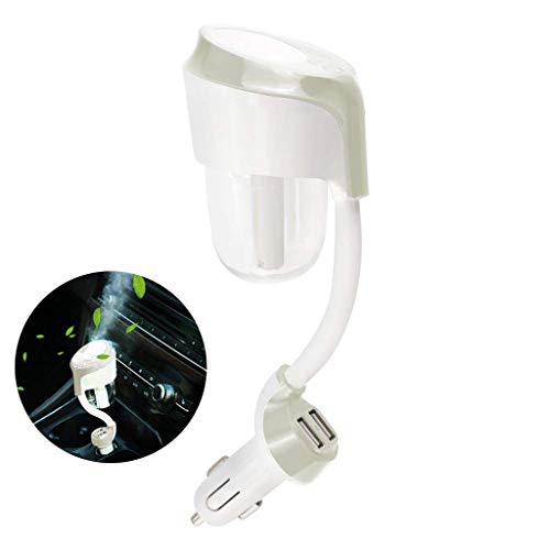 Humidificador Aromaterapia,JiaMeng Difusor 1 2 USB del Aroma del ambientador del ambientador del purificador del Aire del humectador de Vapor casero Auto Auto 12V - JMJS022