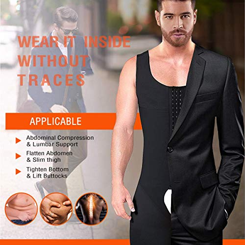 HuntDream Faja para Hombre Fajas Colombianas para Hombres Ropa de Alta compresión Fajas Body Shaper Boxer Body