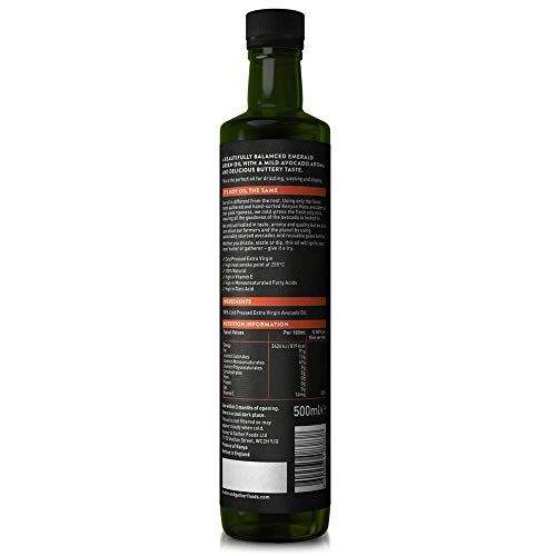 Hunter & Gather Puro, Virgen, Prensado En Frío Aceite de Aguacate 500ml - Pack Doble