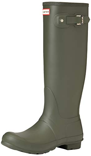 Hunter High Wellington Boots, Botas de Agua para Mujer, Verde (Dark Green/dov), 36 EU