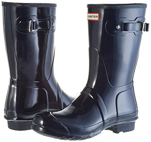 Hunter Original Short, Botas de Agua Unisex Adulto, Azul (Navy RMA), 39 EU