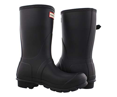 Hunter Original Short, Botas de Agua Unisex Adulto, Negro (Black RMA), 38 EU