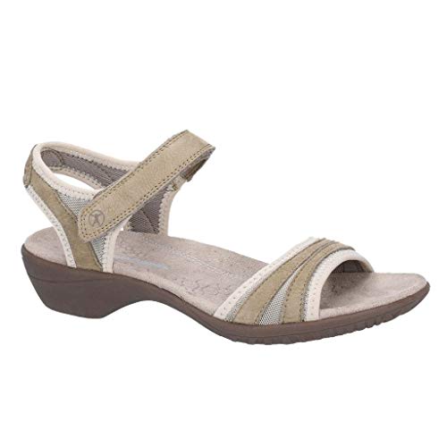 Hush Puppies - Sandalias Modelo Athos de Piel con Cierre Adhesivo para Mujer (39 EU) (Topo)
