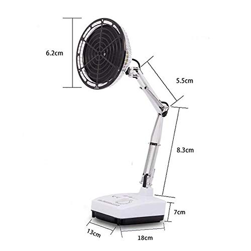 HWXDH - Lámpara de calor infrarrojo para escritorio, 100 W, luz tostada, ajustable, portátil, alivio del dolor, terapia de calefacción personal